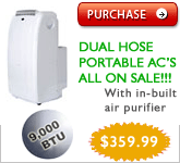 9000 BTU PORTABLE AIR CONDITIONER